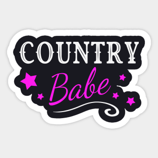 Country Babe Girl Woman Sticker